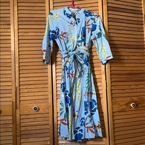 Zara multi color spring dress